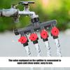 4 Way 4 Way Hose Splitter Plastic Garden Hose Splitter Durable Water Tap Splitter  Home Garden
