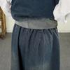 Pants for Women Plus Size Thickened Stretchy Elastic High Waist Long Trousers Solid Colour Fleece Casual Wide Leg Jean Pants