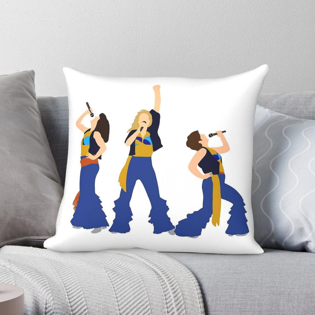 Donnna And The Dynamos Mamma Mia Pillowcase Polyester Linen Velvet Creative Zip Decorative Home Cushion Cover