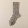 Women Autumn and Winter Thickened Warm Solid Color Wool In The Tube Pile Socks
