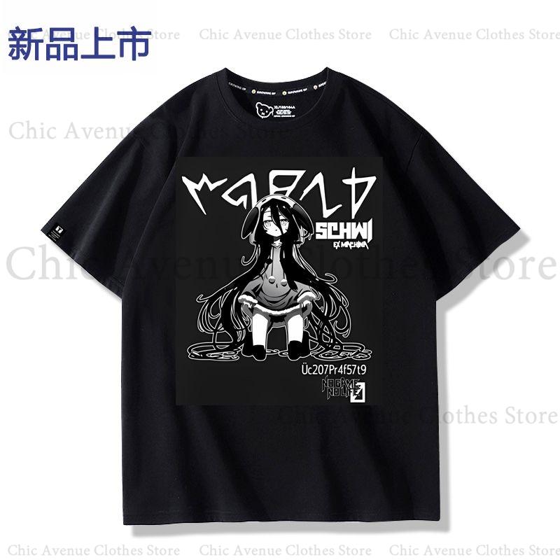 Anime NO GAME NO LIFE ZERO Serie Print T-Shirt Streetwear Baumwolle Sommer Oberteile Kurzarm T-Shirt Tägliche Kleidung Unisex T-Shirt