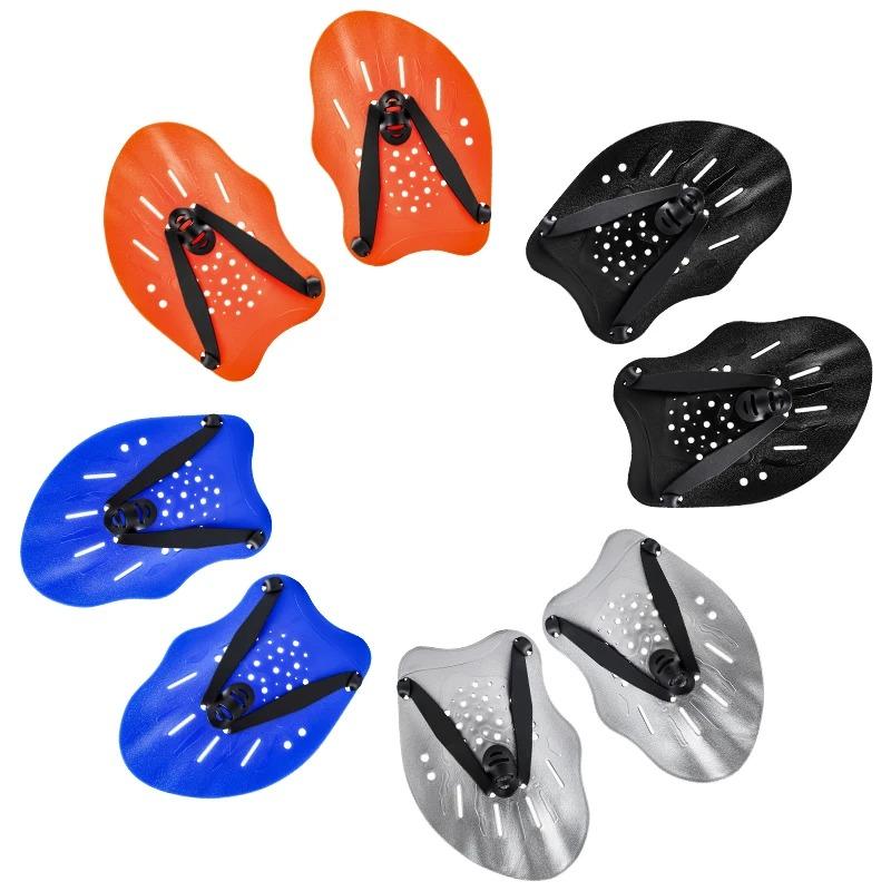 Swimming Training Hands Flippers Swim paddles, Swimming Training Freestyle Swimming Frog Paddles With Adjustable Silicone Straps