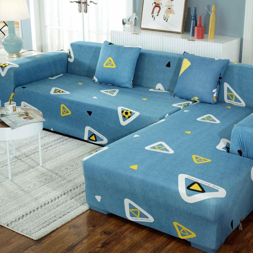 Geometry Printing Sofa Seat Cushion Cover Funiture Protector L Shape Corner Armchair Elastic Sofa Cover for Living Room Home