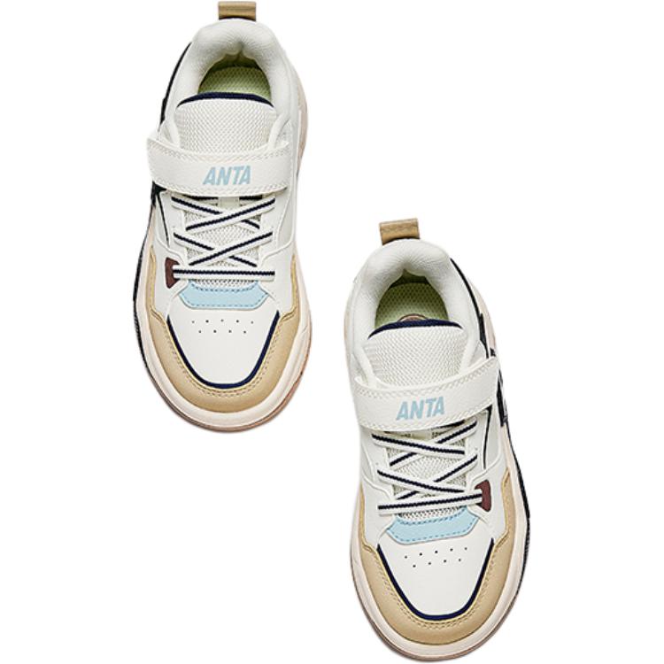 Anta Comfortable Versatile Non-Slip Wear-Resistant Low-Top Kids Skate Shoes Kids Sneaker Off-White 312519936