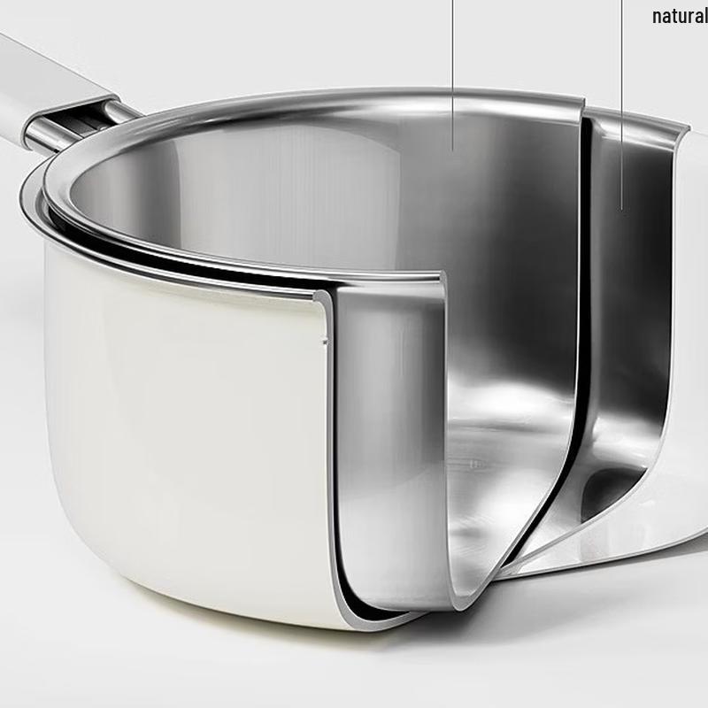 18cm Keramiktopf & Dampfgarer Set mit Milchkännchen