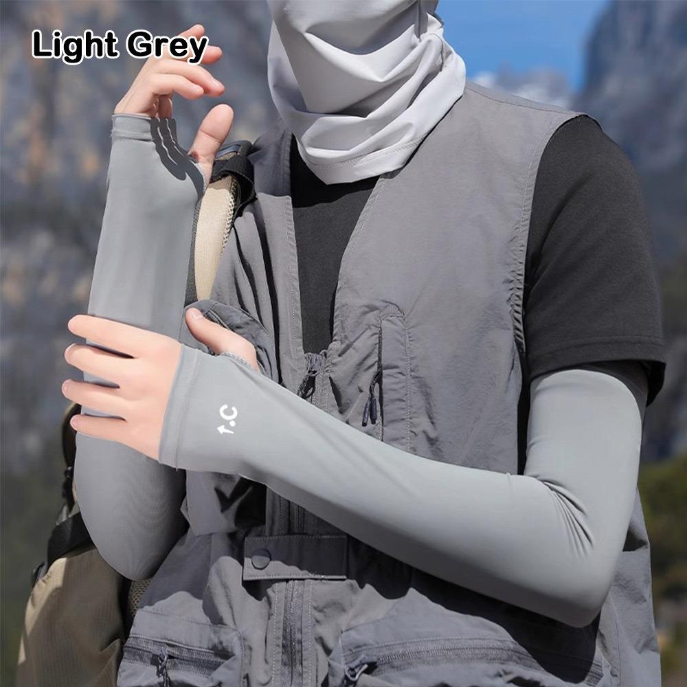 UPF 50+ Sun Arm Sleeves Breathable Arm Covers Summer Ice Silk Arm Sleeves  Outdoor