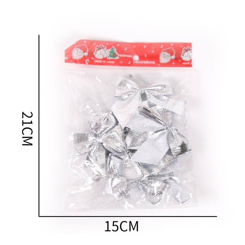 12 szt. Walentynkowych czerwonych kokard do wieńca Rustykalne kokardy na zimę Czerwona kokarda świąteczna Złocone kokardy na choinkę do dekoracji ślubnej