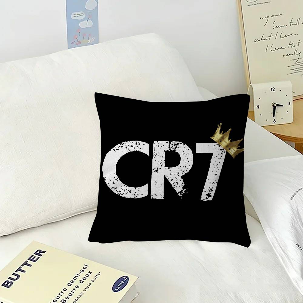 Pillow Cover for Bedroom Room and Living Room Sofa Decorative Cushion Cover Logo ccCR Cristiano