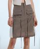 Latizen L11 Eyelet Nylon Skirt(Brown)