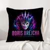 DJ Boris Brejcha Cushion Cover Natural Linen Pillowcase Set AllinOne Decor Cushion Cover for Sofa Bedroom Chair