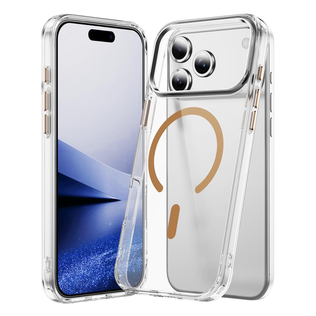 For Apple 16 Phone Case, New Transparent Magnetic Suction Full Package, Anti Drop and Anti Yellow for IPhone 17 ProMax Phone Case