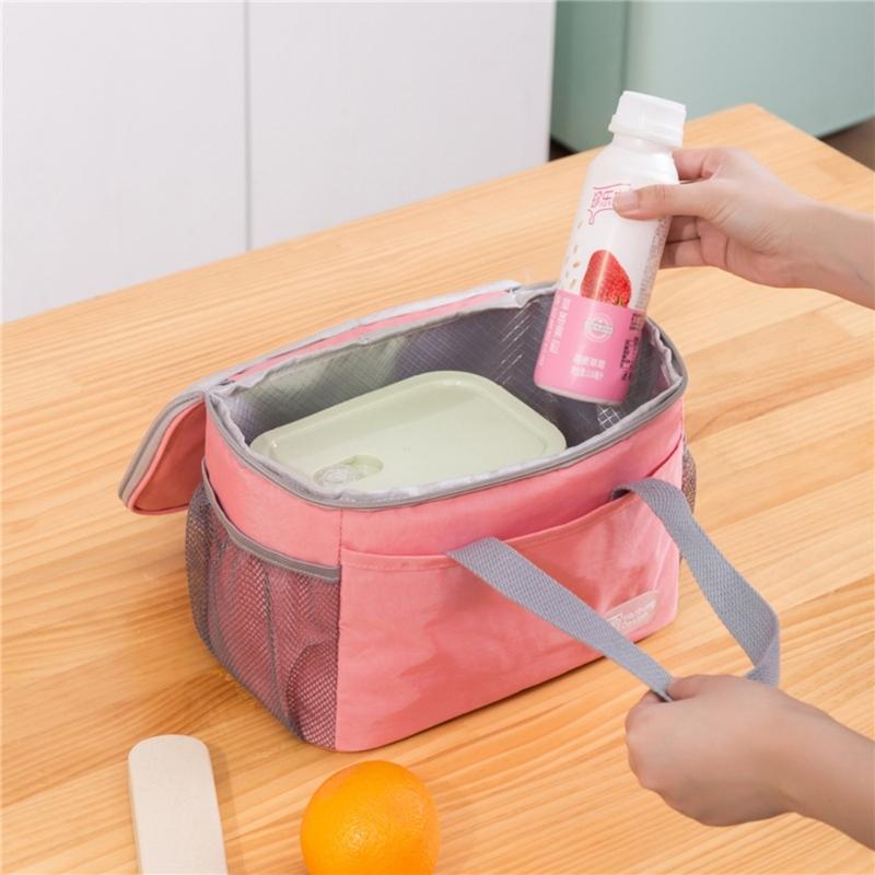 Reusable Insulated Lunch Box Picnic Bag Portable Insulation Bag Office Worker Student Waterproof Thickened Lunch Bag