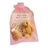 Pocket Hug Plush Bear Toy with Encouragement Card Mesh Bag Mini Positive Stuffed Bear Doll with Knitted Hat Inspirational Gift
