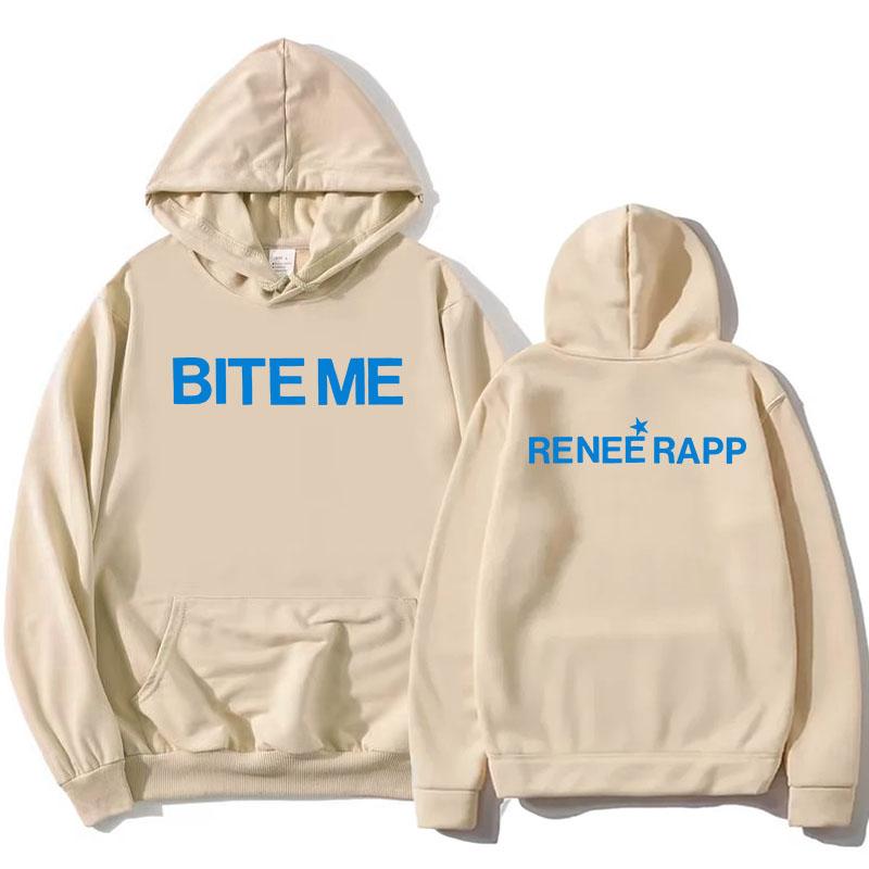 Reneé Rapp Bite Me Hoodies 2025 Album Grafische Print Sweatshirts Met Capuchon Lange Mouw Mode Pullovers Fleece Dames Hoodie Meisje