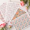 5pcs Pottery Tools Flower Patterned Soft Ceramic Water Transfer Paper Durable Easy Operate for Handmade Personalized Accessories