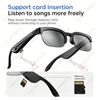 Sunscreen Smart Glasses AI Translation TF Card Bluetooth Conversation Recording Listening Music Smart Sunglasses Men Women HT30