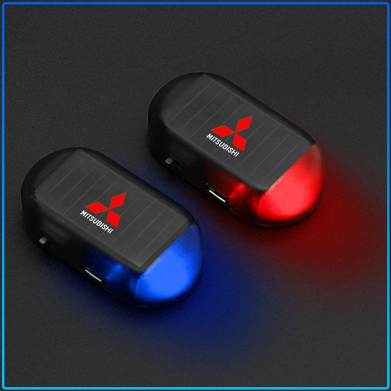 Per Mitsubishi Lancer 7 8 I200 Pajero Montero Sport Outlander Mirage 1pz Auto LED Lampeggiante di Avvertimento Wireless Antifurto Lampada di Attenzione Accessori Emblema