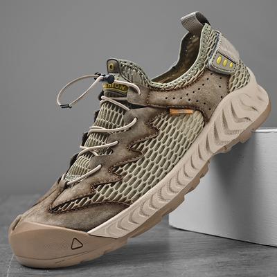 Summer Fashion Men's Beach Sandals Anti-collision Hiking Shoes for Outdoor Hiking Comfortable Breathable Thick-soled Men's Shoes