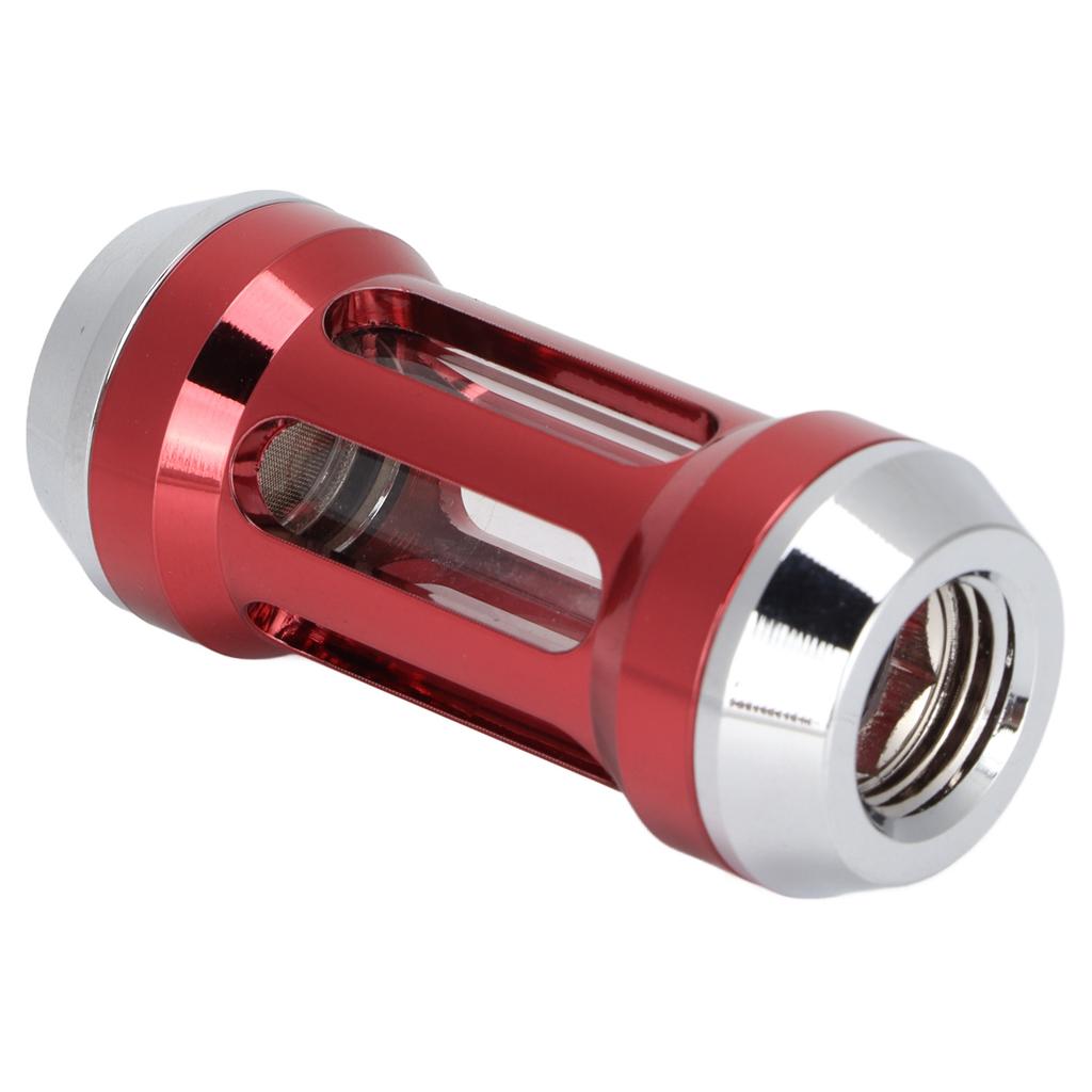 Water Cooling Filter Brass Acrylic Inner G14 Thread Computer Cooler AccessoriesSilver