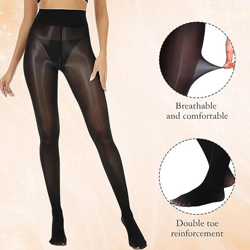 Übergröße Damen Strumpfhose Damen Glänzende Strümpfe