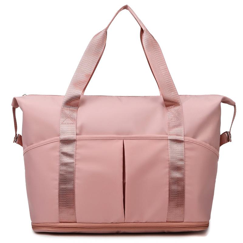 Expandable short-distance travel bag, women's large-capacity wet and dry separation sports yoga fitness bag, maternity storage bag