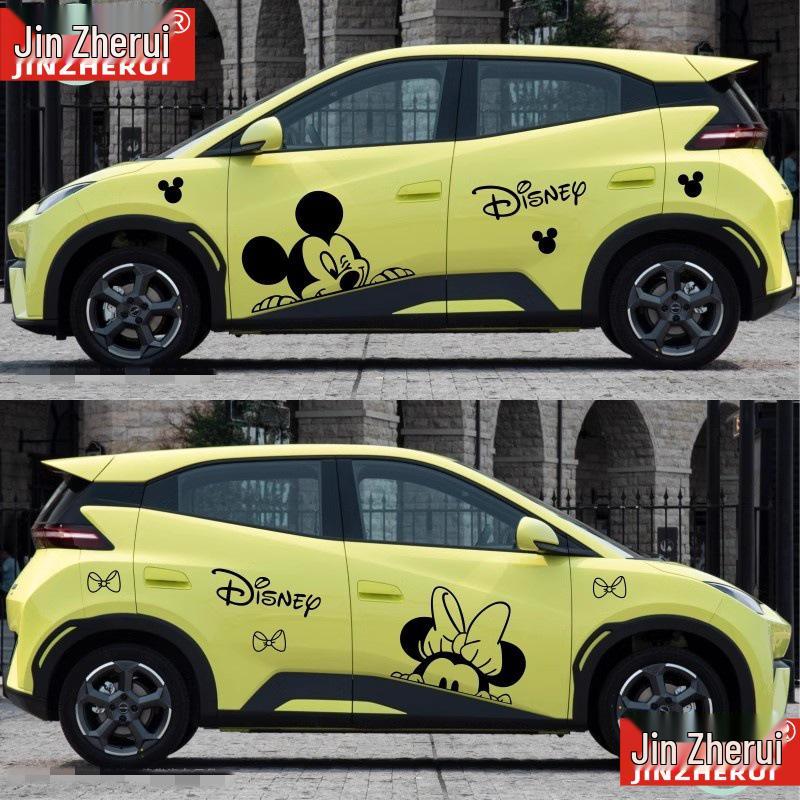 BYD Seagull Car Decals: Cute Mickey & Minnie Cartoon, Dolphin Design