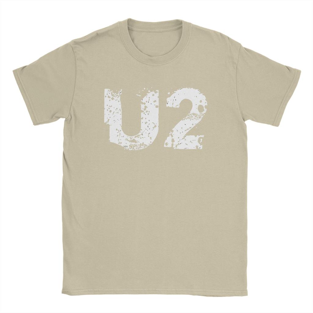 Men U2 Band T Shirt  100% Cotton Clothes Crazy Short Sleeve Crew Neck Tees Unique T-Shirts