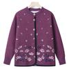 Mom's long-sleeved knitted sweater winter new middle-aged people wear women's clothing grandma fleece thickened coat
