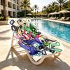 Dandy's World Print Beach Towel Design, Soft, Lightweight. for Home Bathroom, Spa, Pool, Yoga, Surfing, Camping, Gift for Family, Friend