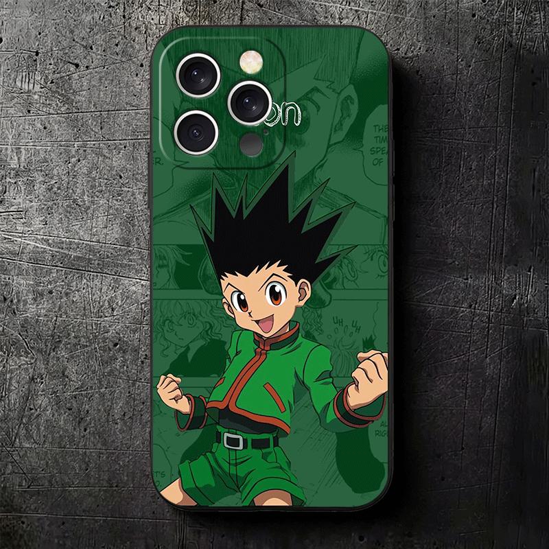 Hunter X-Hunters Gon Soft Phone Case for iPhone 16 16E 17 Air 15 Pro Max 14 Plus 13 Mini 11 12 7 Black Cover Back Shell