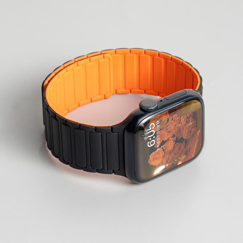 Jingyi Silicone Strap for Apple Watch S7/S8/S9/S11 and iWatch10 with Magnetic Closure