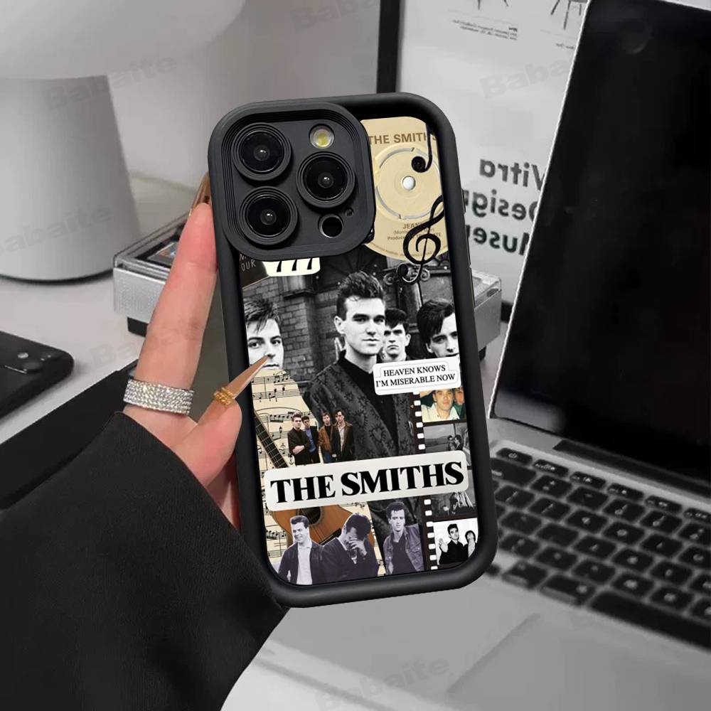 Band The S-Smiths Silicone Soft Phone Case For IPhone 17 16 14 13 12 11 15 Pro Max Plus Air Cover