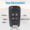 Car Key Fob Keyless Entry Remote Compatible with 2010- Chevy Cruze/Camaro/Impala/Equinox/GMC Terrain/Buick Lacrosse 5 Buttons Key for OHT01060512 (1