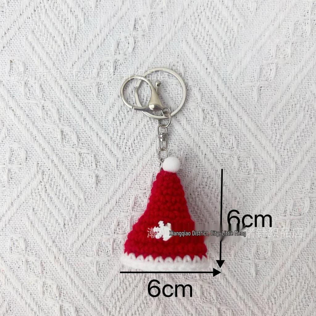 Handcrafted Santa Claus Crochet Keychain & Christmas Tree Decoration