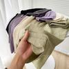 Künstlerischer Fauler Gefalteter Wabenstruktur Lässige Mode Textur Elastisch Mittlere Taille Weites Bein Hosen Lässige Hosen Damen Sommer Anhänger