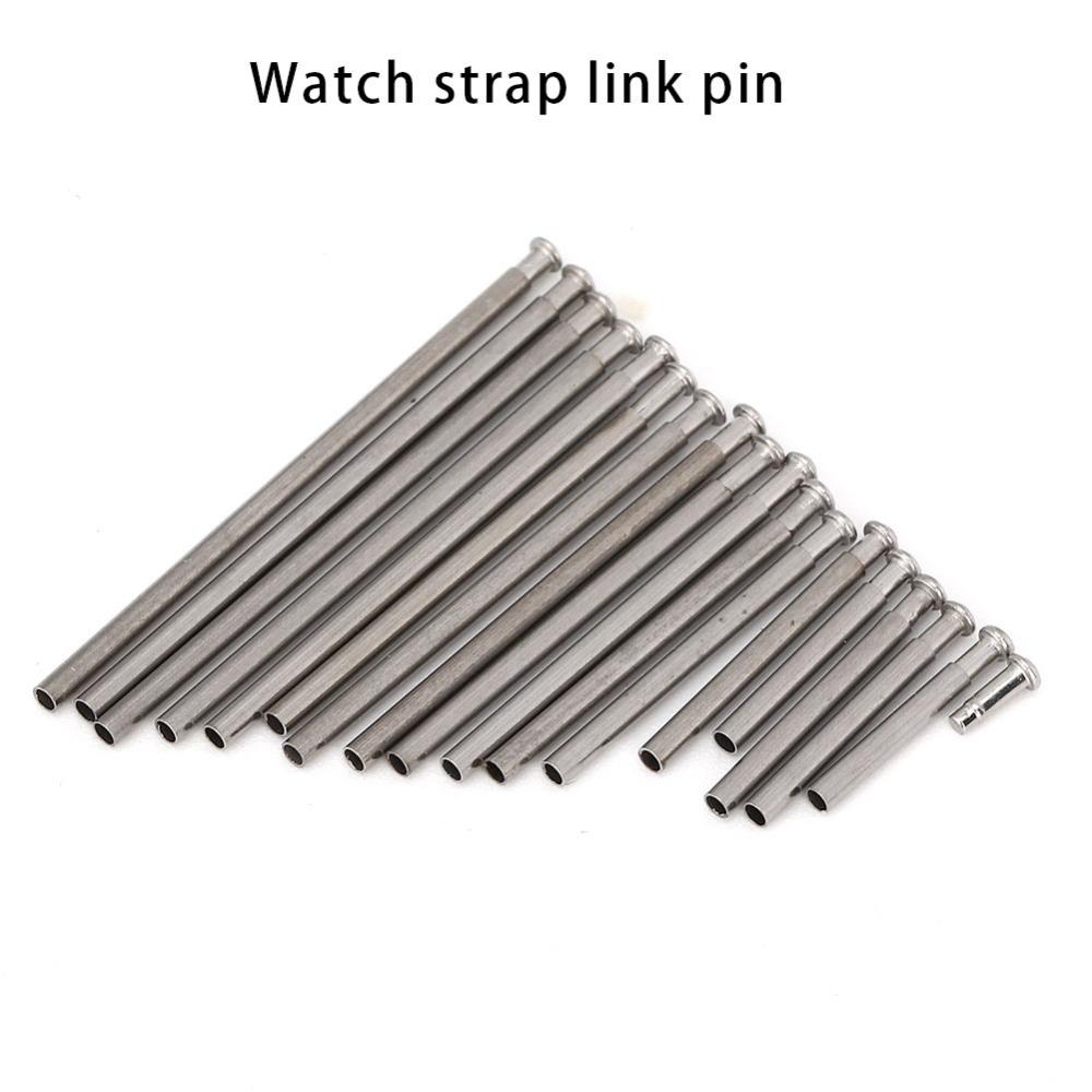 300pcs Complete Set 1.2mm Size Watch Band Spring Alloy Steel Silver Color Watch Link Pin Watch Spring Bar Watch Band Replacement