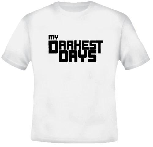 My Darkest Days Music Grunge Rock Cool White T Shirt S