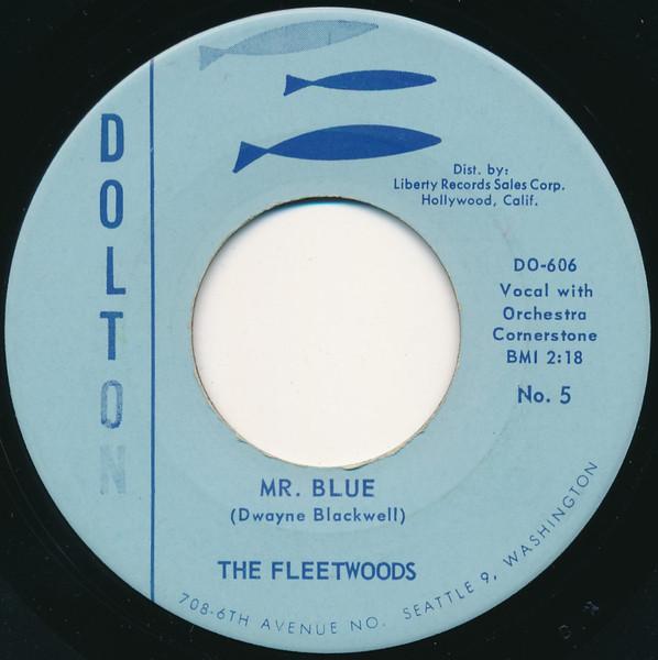 

7inch Record FLEETWOODS Mr. Blue DO606 Dolton Records 1959 US Pop Used