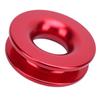 Winch Snatch Recovery Ring 4000Lbs Working Load Red Snatch Block Pulley Towing Ring for ATV UTV SUV Truck Off Road