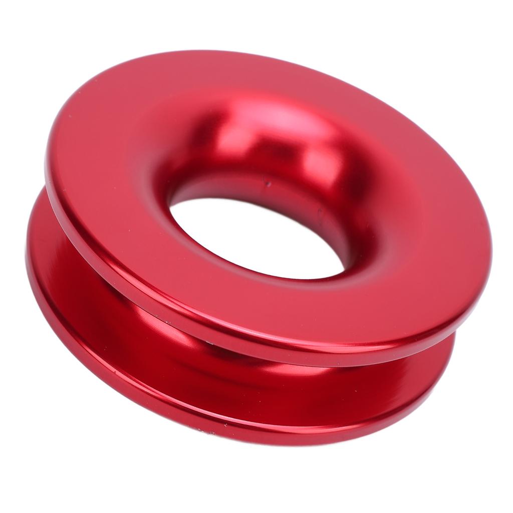Winch Snatch Recovery Ring 4000Lbs Working Load Red Snatch Block Pulley Towing Ring for ATV UTV SUV Truck Off Road