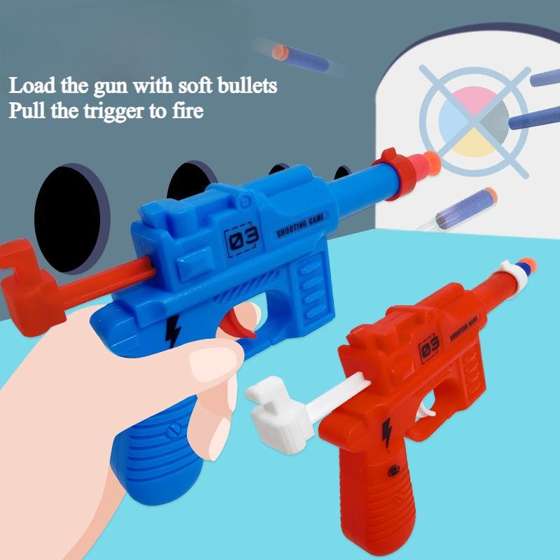 3 Pcs Colorful Toy Blaster Set Safe Soft Bullet Mini Launcher for Young Boys Educational Toys Birthday Party Favors for Ages 3-7