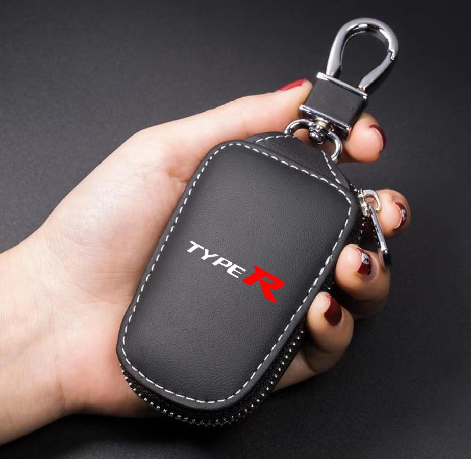 

PU Car Remote Key Case Cover Shell keychain protect For Honda Type R Racing Type S Sport Car Accessories