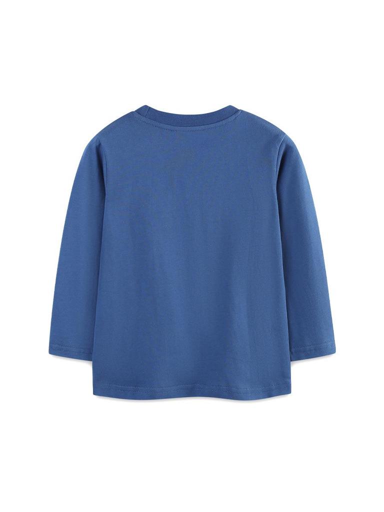 Boys' European and American Style Rocket Print Long-Sleeve T-shirt - Round Neck Pullover, Fall Collection 26.