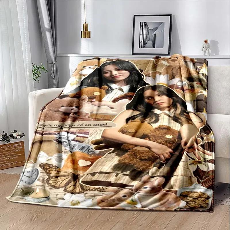 Kpop Twice Soft Flannel Plush Throw Blanket Girls Fashion Cute Blanket Bedroom Living Room Sofa Picnic Travel Blanket Girl Gift
