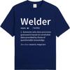 Comfortable Boys Crew Neck Tshirt Graphic Welder Noun Definition Precision Guesswork Unreliable Data Wizard Magician Trendy Men