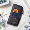 Halloween Pumpkin Print Long Wallet Fashion Multi Slot Card Holder Casual Portable Daily Purse
