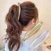 Épingle à Cheveux en Forme de Poisson Or Argenté Clip Banane pour Queue de Cheval Bandeau Pour Femmes Accessoires pour Cheveux Épingles à Cheveux Pince torsadée Barrettes