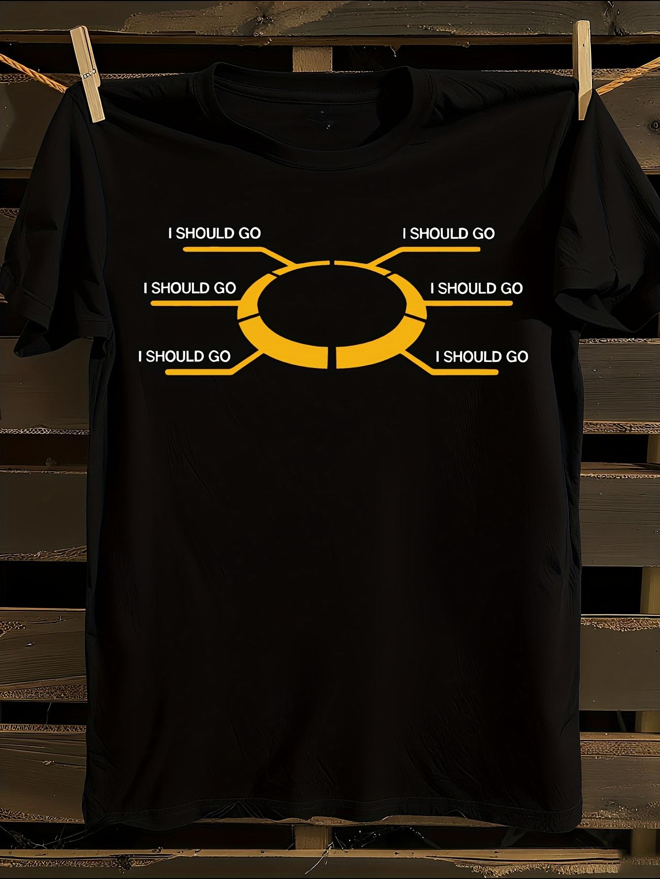 Funny I Should Go to the Bathroom Graphic T-shirt M