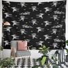 Cartoon Mummy Pattern on Black Background Pattern Wall Hanging Tapestry Decorative Tapestry Home Decor for Bedroom and Living Room