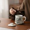 Prosperity Dragon Ceramic Office Cup